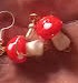 mushroom earrings