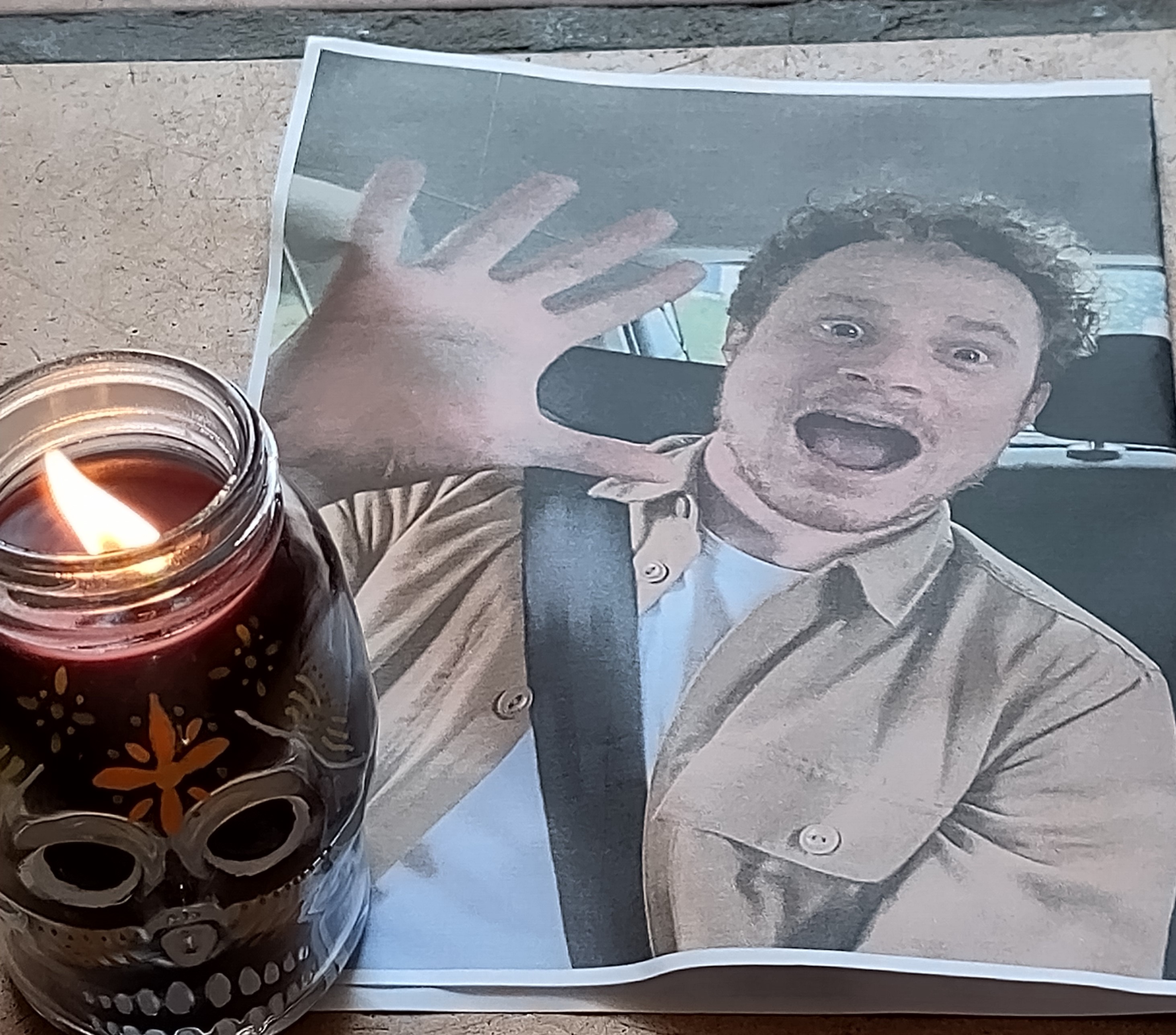 Ben and candle